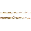 Chaîne d'occasion or 750 jaune maille cheval alternée 56 cm - vue V3