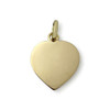 Pendentif coeur d'occasion or 750 jaune - vue V2