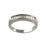 Bague Dhamani d'occasion or 750 blanc diamants - vue 1