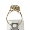 Bague d'occasion or 750 2 tons perles de culture saphirs diamants - vue V3