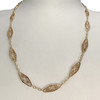 Collier d'occasion or 750 jaune maille filigrane 49 cm - vue V2
