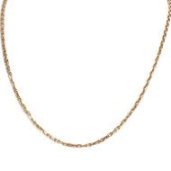 Chaîne d'occasion or 750 jaune maille forçat 47,5 cm