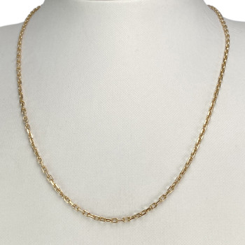 Chaîne d'occasion or 750 jaune maille forçat 47,5 cm