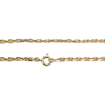 Chaîne d'occasion or 750 jaune maille forçat 47,5 cm