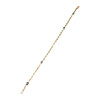 Bracelet d'occasion 2 ors 750 maille grain de café perles de culture 20,5 cm - vue V2
