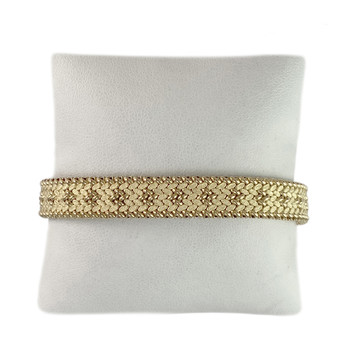 Bracelet d'occasion or 750 jaune maille fantaisie 19 cm