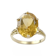 Bague d'occasion or 750 jaune citrine