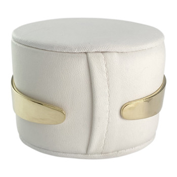 Bracelet rigide d'occasion or 750 jaune émeraude diamants 65 mm