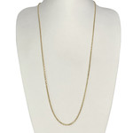 Chaîne d'occasion or 750 jaune maille forçat 66,5 cm - vue 2