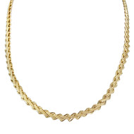 Collier d'occasion or 750 jaune maille fantaisie 43 cm