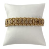 Bracelet d'occasion 2 ors 750 maille fantaisie 19 cm - vue V1