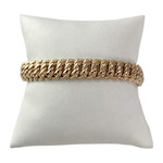 Bracelet d'occasion or 750 jaune maille américaine 19 cm - vue 1