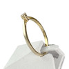 Solitaire d'occasion or 375 jaune diamant - vue V2