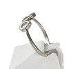 Bague d'occasion or 375 blanc diamants - vue V2