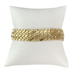 Bracelet d'occasion or 750 jaune maille fantaisie 19,5 cm - vue 1