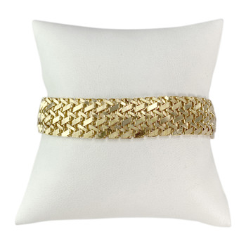 Bracelet d'occasion or 750 jaune maille fantaisie 19,5 cm