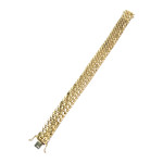 Bracelet d'occasion or 750 jaune maille fantaisie 19,5 cm - vue 3