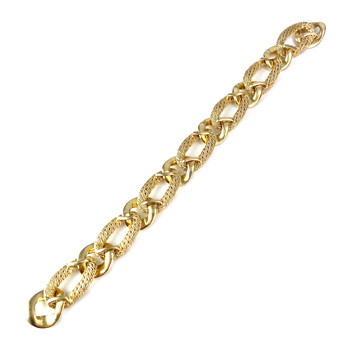 Bracelet d'occasion or 750 jaune maille fantaisie 19 cm
