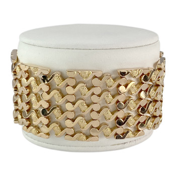 Bracelet d'occasion or 750 jaune maille fantaisie 19,5 cm