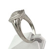 Bague d'occasion or 375 blanc diamants - vue V2