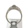 Bague d'occasion or 375 blanc diamants - vue V3