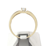 Solitaire d'occasion 2 ors 750 diamant - vue 3