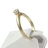 Solitaire d'occasion or 750 jaune diamant - vue V2