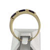 Bague d'occasion or 750 2 tons amethystes diamants - vue V3