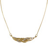 Collier d'occasion or 750 2 tons maille forçat diamants 43,5 cm - vue V1