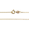 Collier d'occasion or 750 2 tons maille forçat diamants 43,5 cm - vue V3