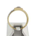 Bague d'occasion or 750 2 tons diamants - vue 3