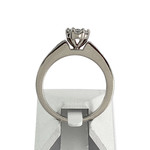 Second hand gold 750 white diamonds ring - view 3