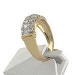 Bague d'occasion or 750 2 tons diamants - vue 2
