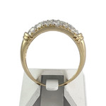 Bague d'occasion or 750 2 tons diamants - vue 3