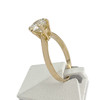 Solitaire d'occasion or 750 jaune diamant - vue V2
