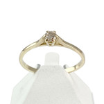 Solitaire d'occasion or 750 jaune diamant - vue 1
