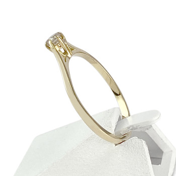 Solitaire d'occasion or 750 jaune diamant