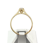 Solitaire d'occasion or 750 jaune diamant - vue 3
