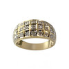 Bague d'occasion or 750 2 tons diamants - vue V1