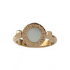 Bague reversible bulgari d'occasion or 750 jaune onyx nacre - vue V2