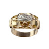 Bague d'occasion 2 ors 750 zirconias - vue V1
