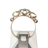 Bague d'occasion 2 ors 750 zirconias - vue V3