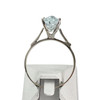 Bague d'occasion or 750 blanc aigue marine - vue V3