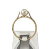 Bague d'occasion or 750 jaune perle de culture - vue V3