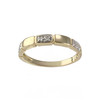 Bague d'occasion or 750 2 tons diamants - vue V1