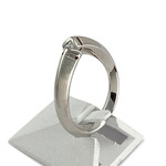 Bague d'occasion or 750 blanc diamants - vue 2