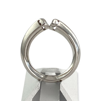 Second-hand gold ring 750 white diamonds