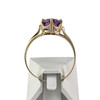 Bague d'occasion or 750 jaune améthyste - vue V3