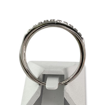 Second-hand gold ring 750 white diamonds