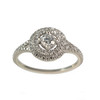 Bague d'occasion or 750 blanc diamants - vue V1